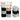 Feston Metal Plateado Y Colores 6 Unidades