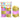 Feston Metal Dorado Y Colores 6 Unidades