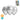 Globo r9 Partytex Metal Colores 25 Unidades