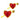 Adorno Corazon Cupido 22 X 13 Cms 2 Unidades