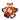 Globo Mylar Oso Corazon 5 Piezas
