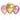 Globo #9 M.G. Metal Surt. Dorado Rosado Fucsia 25 Unidades