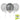 Globo #9 Full Impreso Filigrana Plateado 12 Unidades