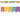 F.C Letras Multicolor
