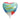 Globo Mylar 18" Corazon F.C Mix Celeste