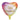 Globo Mylar 18" Corazon F.C Blanco/Colores