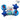Set Globo Mylar "Felicidades Papa" Azul