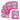 Bolsa De Dulce Ziploc Mochila Rosado  6 Unidades