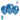 GLOBO R6 M.G. CROMO X 25 AZUL