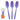 CUCHARA P.COLOR X10 PURPURA