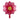 GLOBO MYLAR FLOR 44 X 53 ROJA