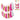 GUIRNALDA TASSEL X 18 ROSA