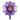 GLOBO MYLAR FLOR 44 X 53 PURPURA