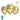GLOBO R6 M.G. CROMO X 25 DORADO