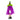 DEC. HALLOWEEN 110 CM FANTASMA MORADO
